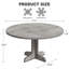 Table de salle à manger 47,2 po-471835049