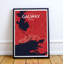 Galway City Map - No Frame Print-526959929