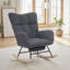 Chaise berçante rembourrée Cozy Teddy-207602923