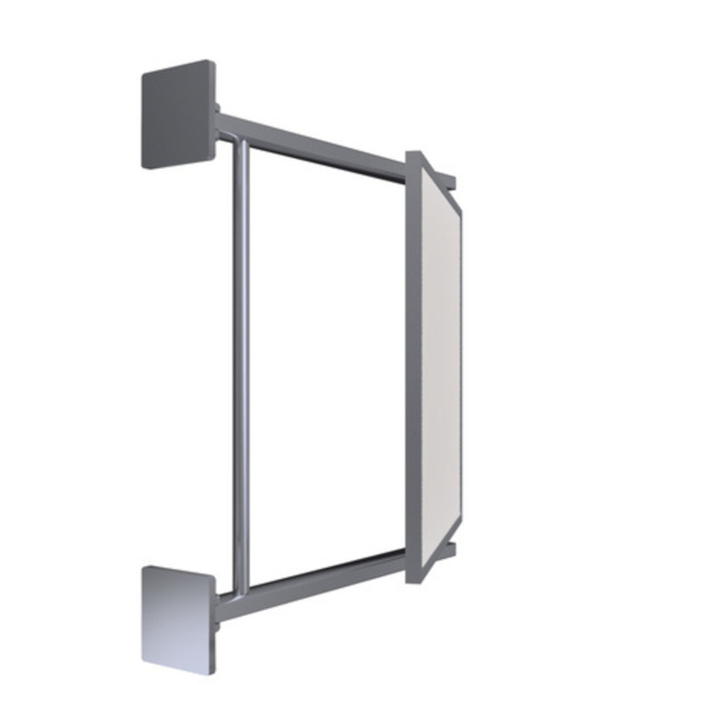 Pivot-N-Vue Double Hinged Mirror Rectangular, 11" x 11", Polished Chrome