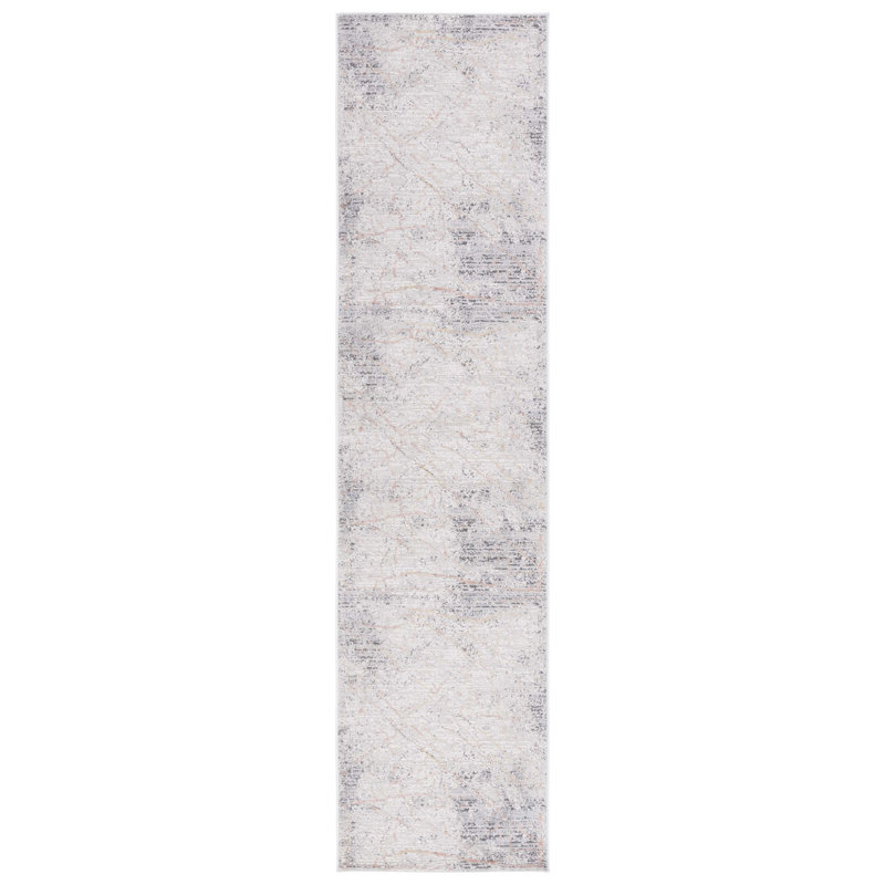 Vogue en beige / rose, Tapis de couloir 2 pi x 8 pi