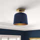 Che Single Light Metal Semi Flush Mount