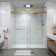 Opal Mirage MCOCOD 70-76.75"W x 76"H Double Sliding Frameless Soft Close Shower Door with 3/8"(10mm)Clear Glass
