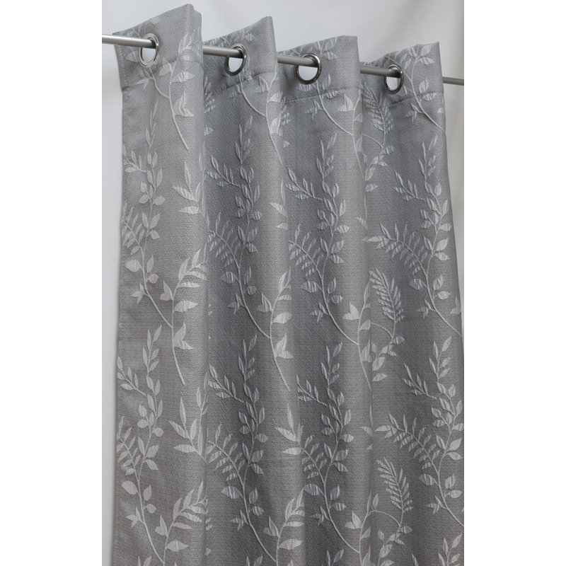 Jacquard Ring Panel, Grey, 54" W x 84" L