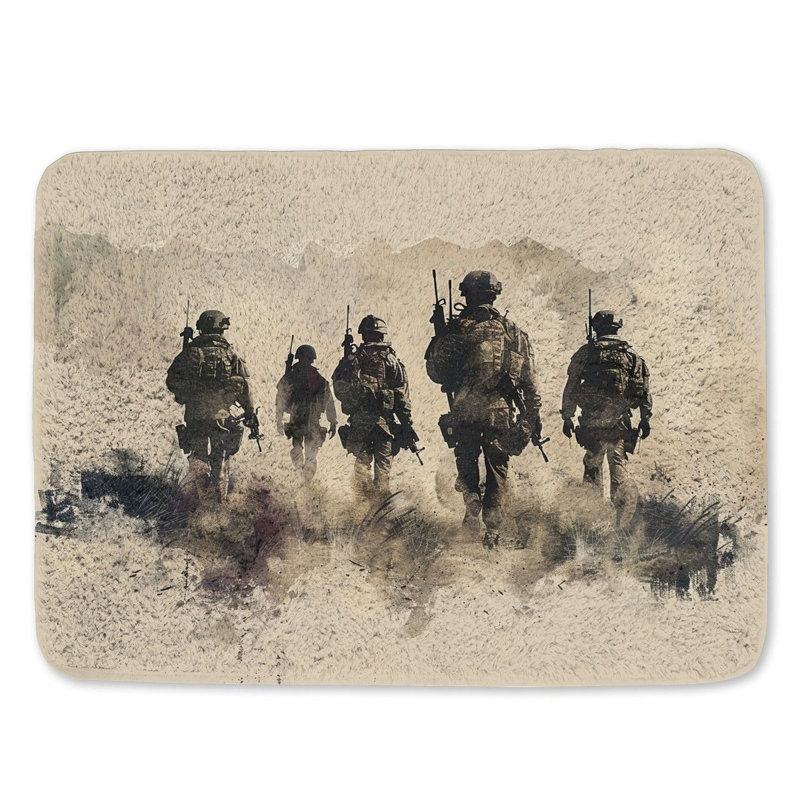 Darnae Microfiber / Microsuede Non-Slip Bath Mat, 17" W x 24" L