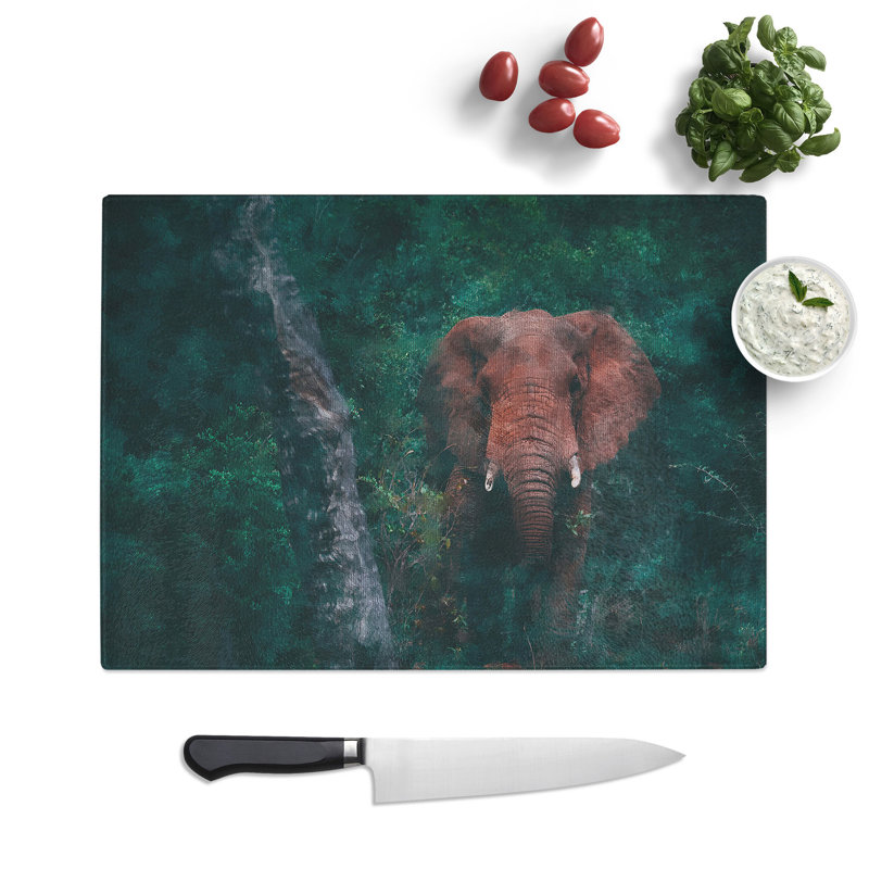 Elephant Vol.8 Painting Chopping Board, 28.5cm W x 39cm L