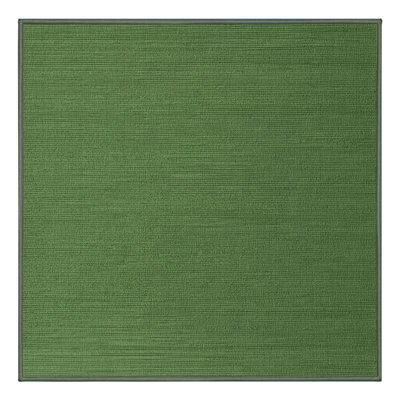 Machine Washable Solid Green Area Rug