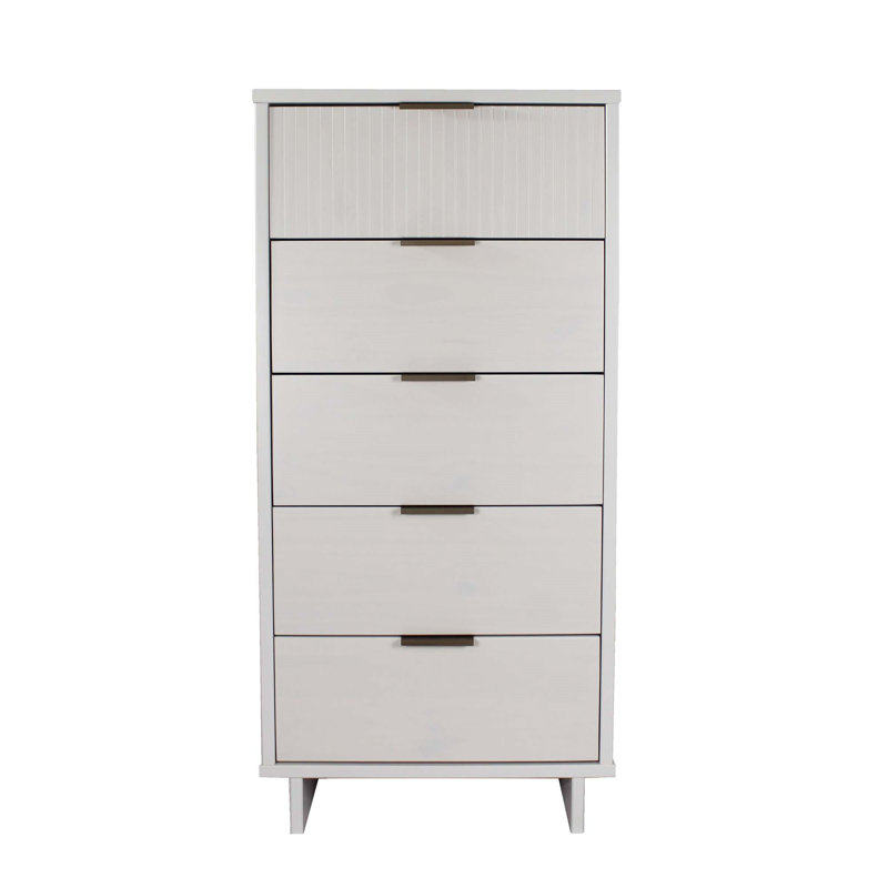 Commode 24 po Granville en blanc (5 tiroirs), Blanc
