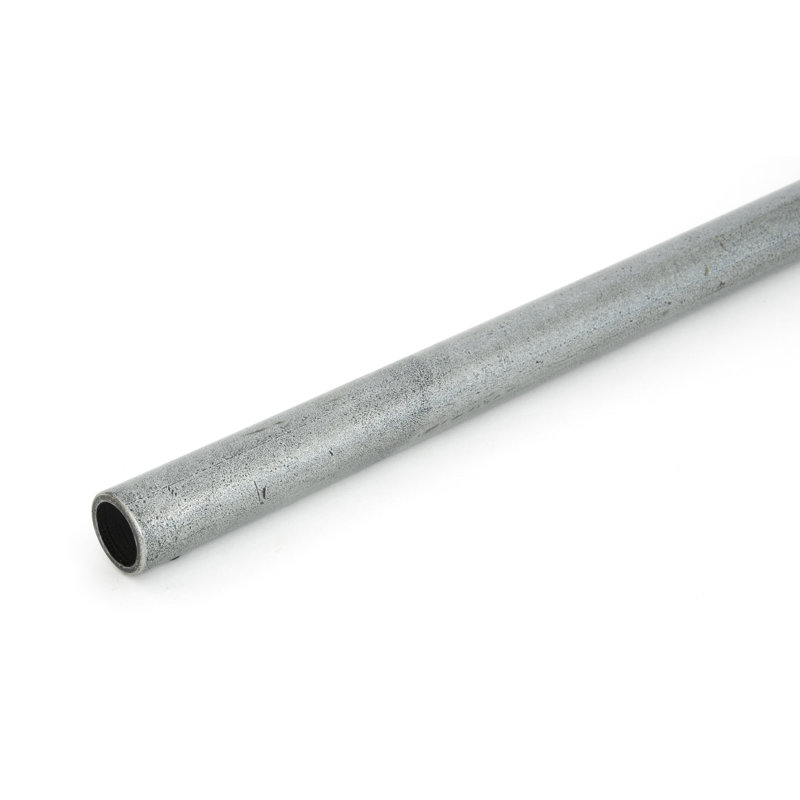 Poles Steel 2.2cm Single Curtain Pole, Pewter Patina, 2.2cm H x 150cm W x 2.2cm D