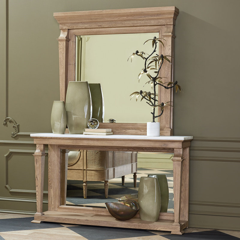 Josephine Console-Bleached Oak, Brown