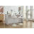 Bar Stools Set of 2 Modern BrownPU Counter Height Barstool, High Padded Swivel Adjustable Barstools with Back for Bar Counter and Kitchen Island-990064895