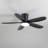 42 Inch Low Profile Ceiling Fan With Light And Remote Control, Flush Mount, Reversible,  Dimmable, Quiet, Black Small Ceiling Fan For Bedroom Indoor/Outdoor Use