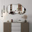 Asymmetrical Metal Framed Wall Accent Mirror-327586062-327276015