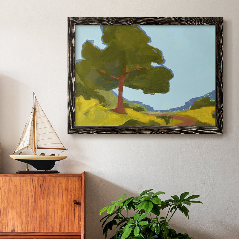Bright Park II, reproduction d'art sur toile, Cadre noir, H 22 po x l 32 po x P 1,5 po