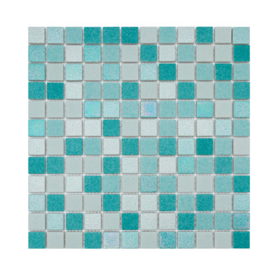 Carreau de mosaïque pour mur et plancher en verre 0,9 po x 0,9 po Gaia
