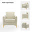 Fauteuil club en velours Gillette-107593887
