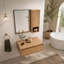 30'' Dressing Table with Wall Mounted Mirror Cabinet and Soft Close Door