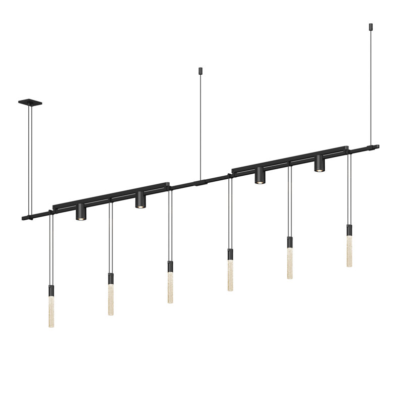 Suspenders 12 - Light Dimmable LED Kitchen Island Linear Chandelier