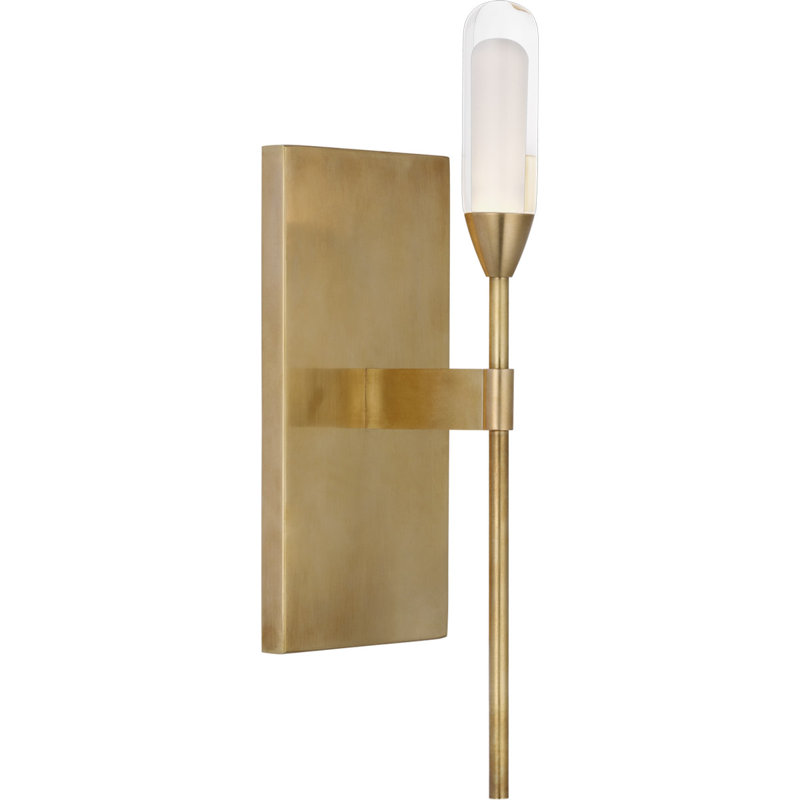 Peter Bristol Overture Medium Sconce, Natural Brass 