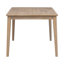 Ensemble de salle à manger 6 pièces de style classique et traditionnel TREXM, comprenant une table de salle à manger, 4 chaises rembourrées et un banc (bois naturel délavé)