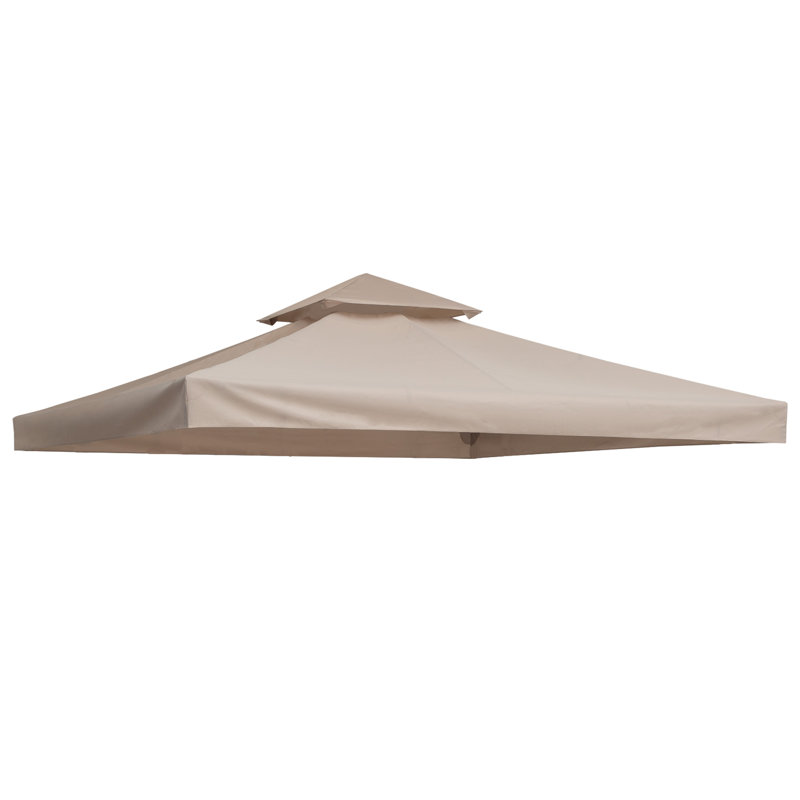 Auvent de remplacement en plastique beige Outsunny
