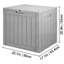 Outdoor Storage Box Resin Deck Box 31 Gallon Patio Waterproof Organizer