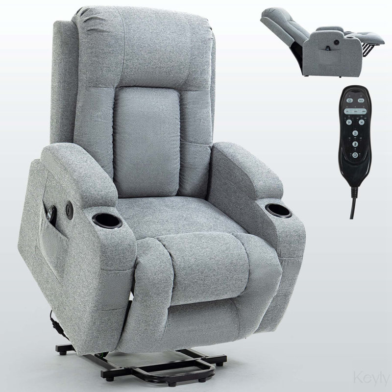 Fauteuils inclinables, 100 % polyester bleu