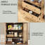 Grande armoire de rangement arquée 71 "-130025273
