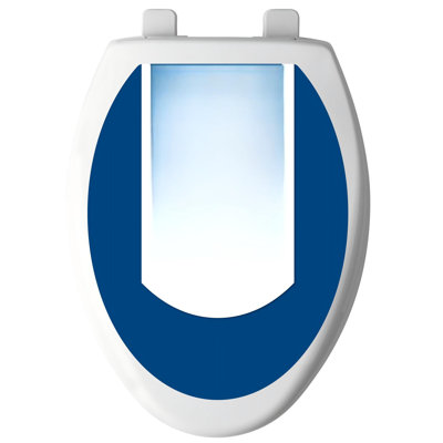 Slow Close Toilet Seat, Durable Plastic Seat With Extra Stability Bumpers And Secure Hinges, Made In USA, Elongated, White