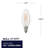 4.5 Watt (40 Watt Equivalent), B11 LED, Dimmable Light Bulb, E12/Candelabra Base-44649419