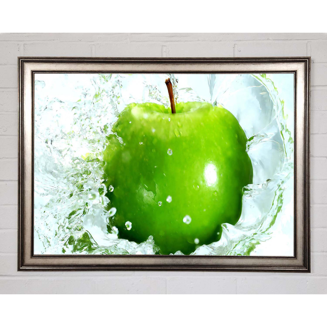 Gerahmtes Leinwandbild Fresh Green Apple