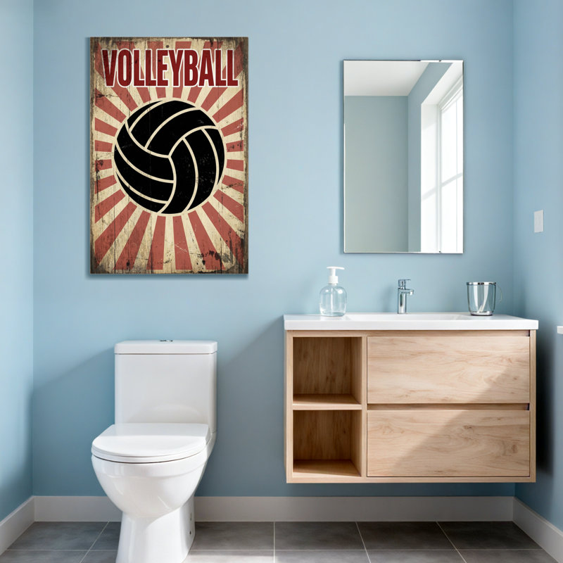 Motif de boules de Volleyball Fashion, H 24 po x l 16 po