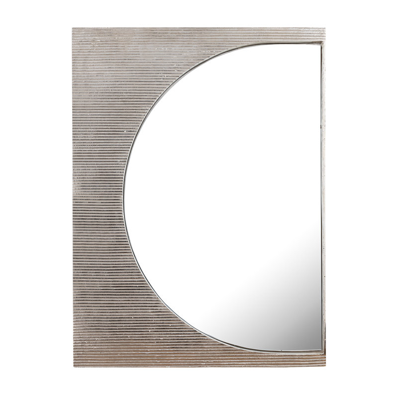 Miroir mural Flute - Nickel poli