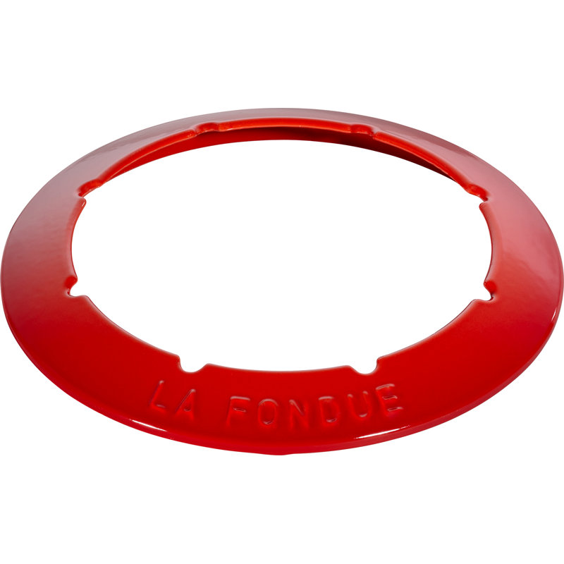 STAUB Cast Iron Fondue Set 1.7 L, Cherry, 18cm