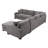Breydon Upholstered U-Shaped Sectional Left Hand Facing-1059868428
