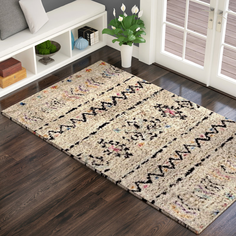 Wool Moroccan Indoor Rug, Rectangle 8' x 10'