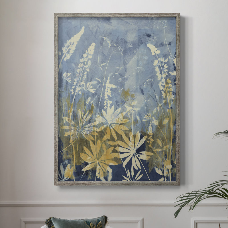 Wild Lupine Framed Print - Solid Wood, 11" H x 9" W