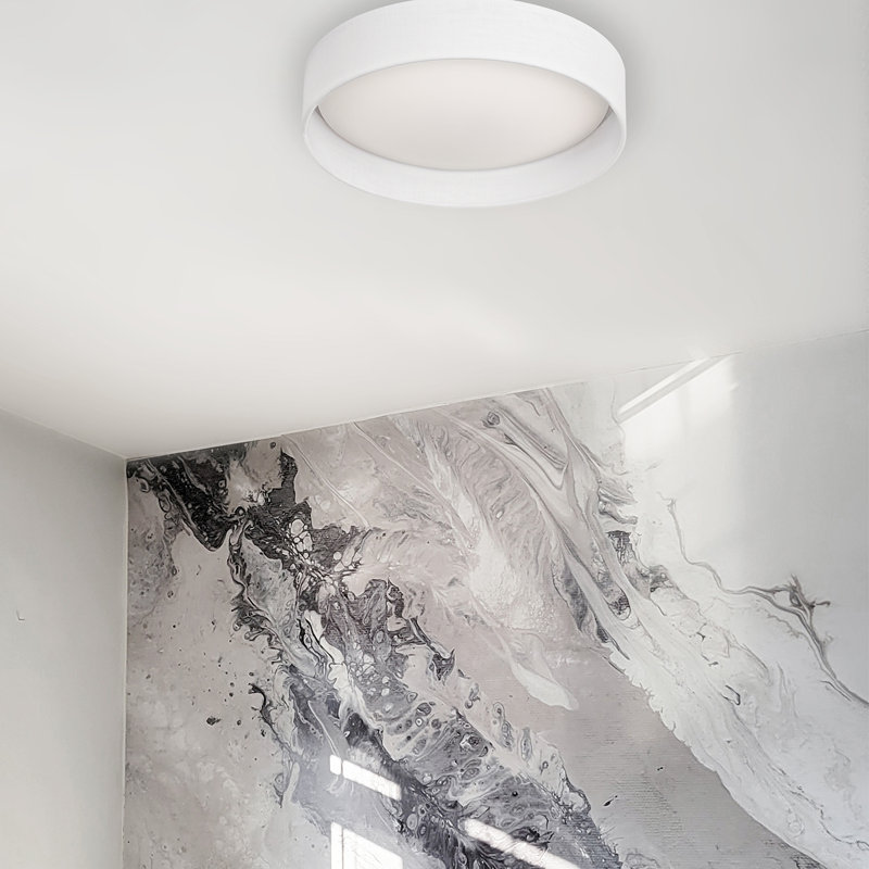 Jeannie LED Flush Mount, Eggshell