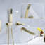 Robinet de baignoire mural - Robinet de baignoire à poignée simple - Robinet de douche avec valve brute en laiton-61549182