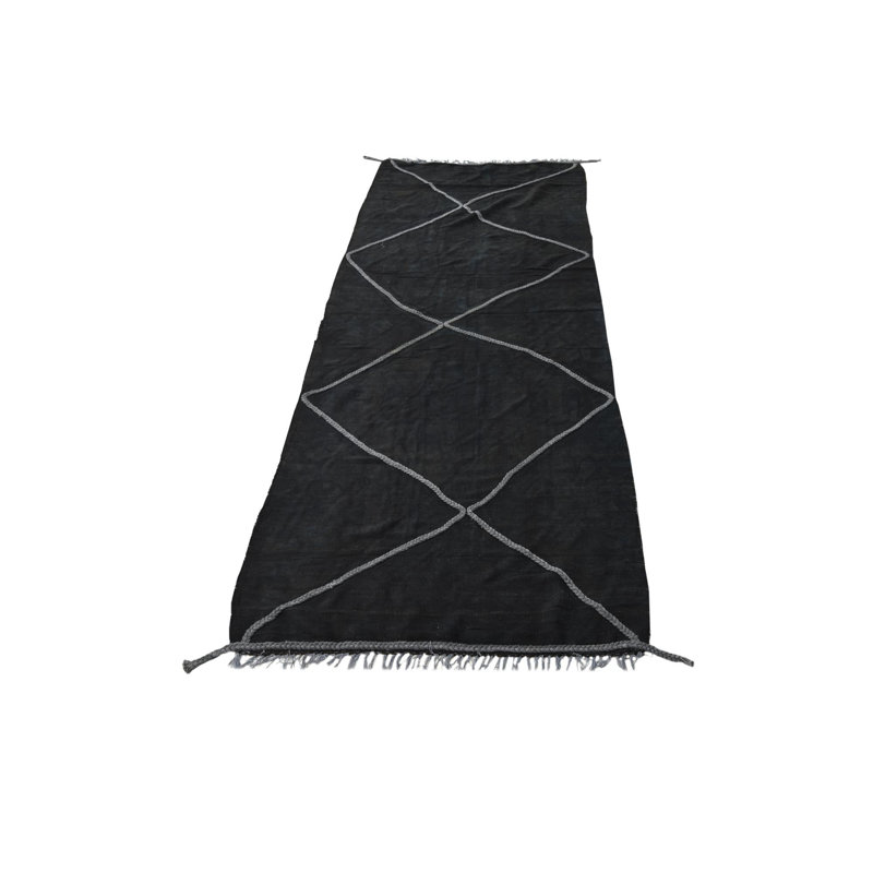 Tapis noir 10 pi