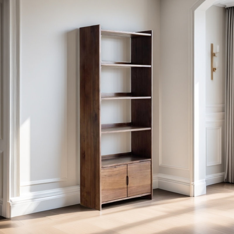 Solid wood household bookcase