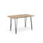 Table de salle à manger moderne brun clair 48 po x 30 po-451720987-451720986-451720980