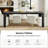 Waynesville Guillerme 84"W Modern Solid Wood Dining Table-1344160558