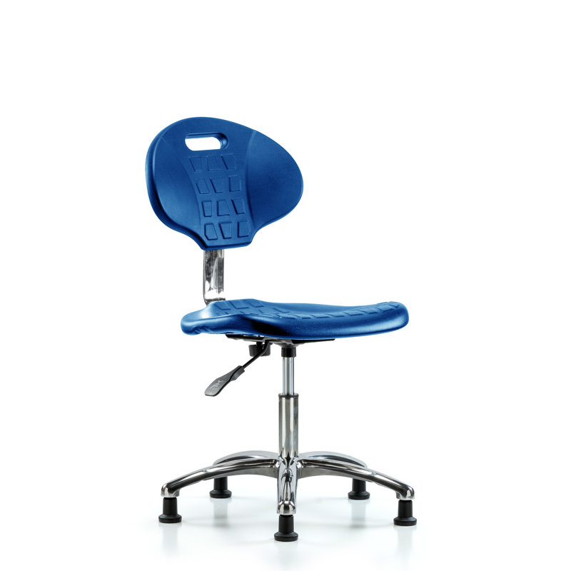 Kijah Task Chair, Casters, Blue, Adjustable