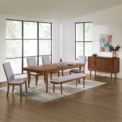 Delando Lyncott 59" Upholstered Dining Bench