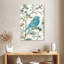 Silhouette d'oiseau bleu sarcelle Brampt III-108250093