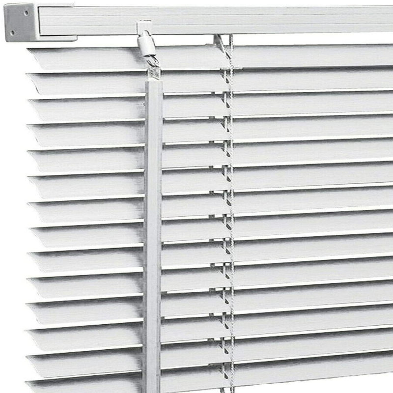 PVC Plain Indoor Venetian Blind, 150 cm L x 45 cm W, Grey
