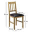 Carmel 47cm H Upholstered Slat Back Side Chair