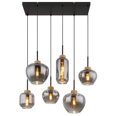 Nallani 6 - Light Matte Black Pendant