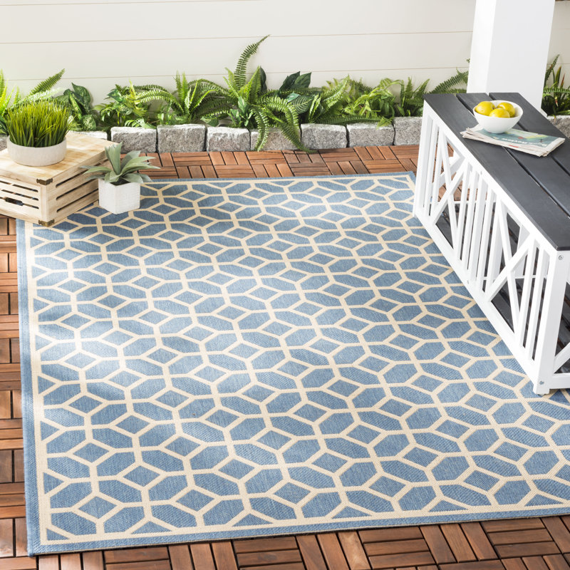 Gaitani Performance Geometric Indoor/Outdoor Area Rug, Rectangle 5'3" x 7'6"